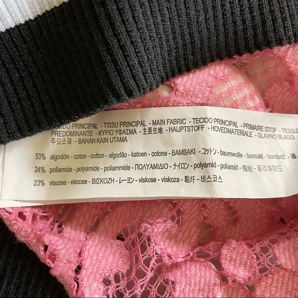 Zara oversized pink lace top - Picture 7 of 7